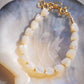 Mother of Pearl Pikake Beaded Bracelet - Gold Lāhela