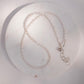 Silver Dainty White Pearl Necklace - Maile