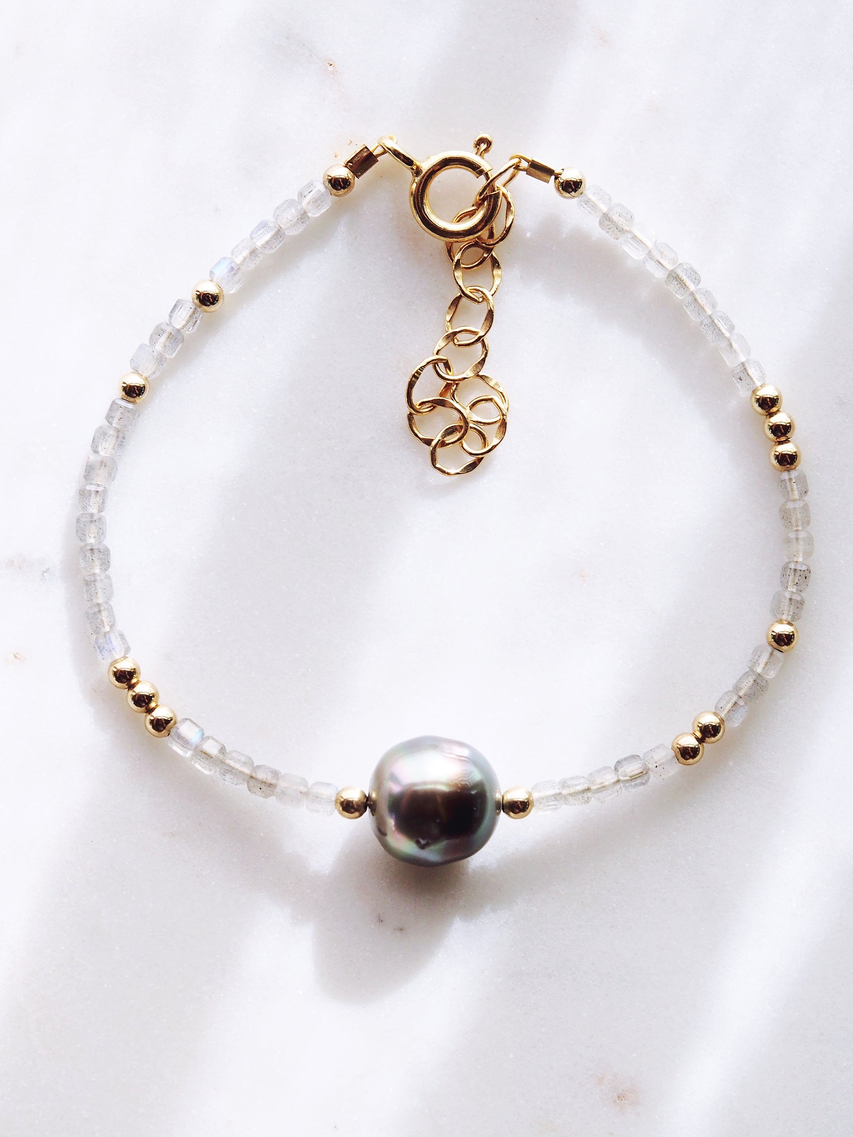 Tahitian Pearl and Gemstone Bracelet - Iolana
