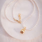 Tiny Pearl Strand Necklace with Pikake Pendant - Mikioi