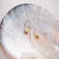 Gold Pikake Charm Ear Wire Earrings - Popohe