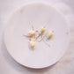 Resin Pikake & Pearl Drop Earrings - Gold or Silver Kupuna
