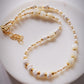 Mixed Shell & Pearl Pikake Necklace - Gold Kahakai