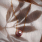 Single Floating Pink Pearl Necklace - Lokapele