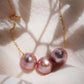 Triple Floating Pink Pearl Necklace - Lokalani