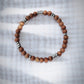 Stretchy Men's Unisex Silver Sandalwood Bracelet - Lanakila