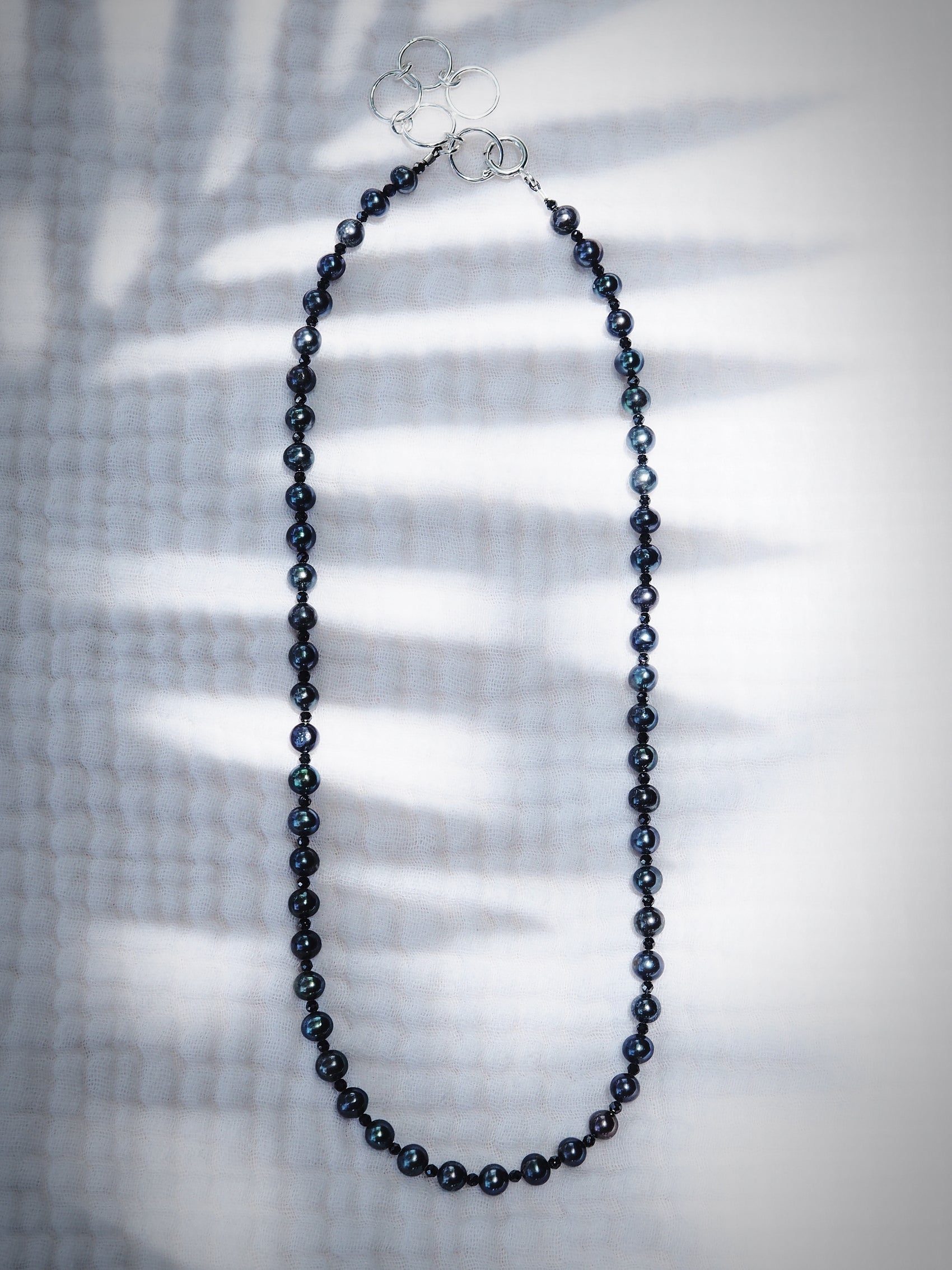 Unisex Black Pearl Necklace - Akoni