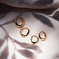 Mini Gold Dome Huggie Hoop Earrings - Aniani