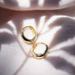 Mini Gold Dome Huggie Hoop Earrings - Aniani
