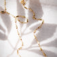 Gold Textured Bar Chain Necklace - Keli'i