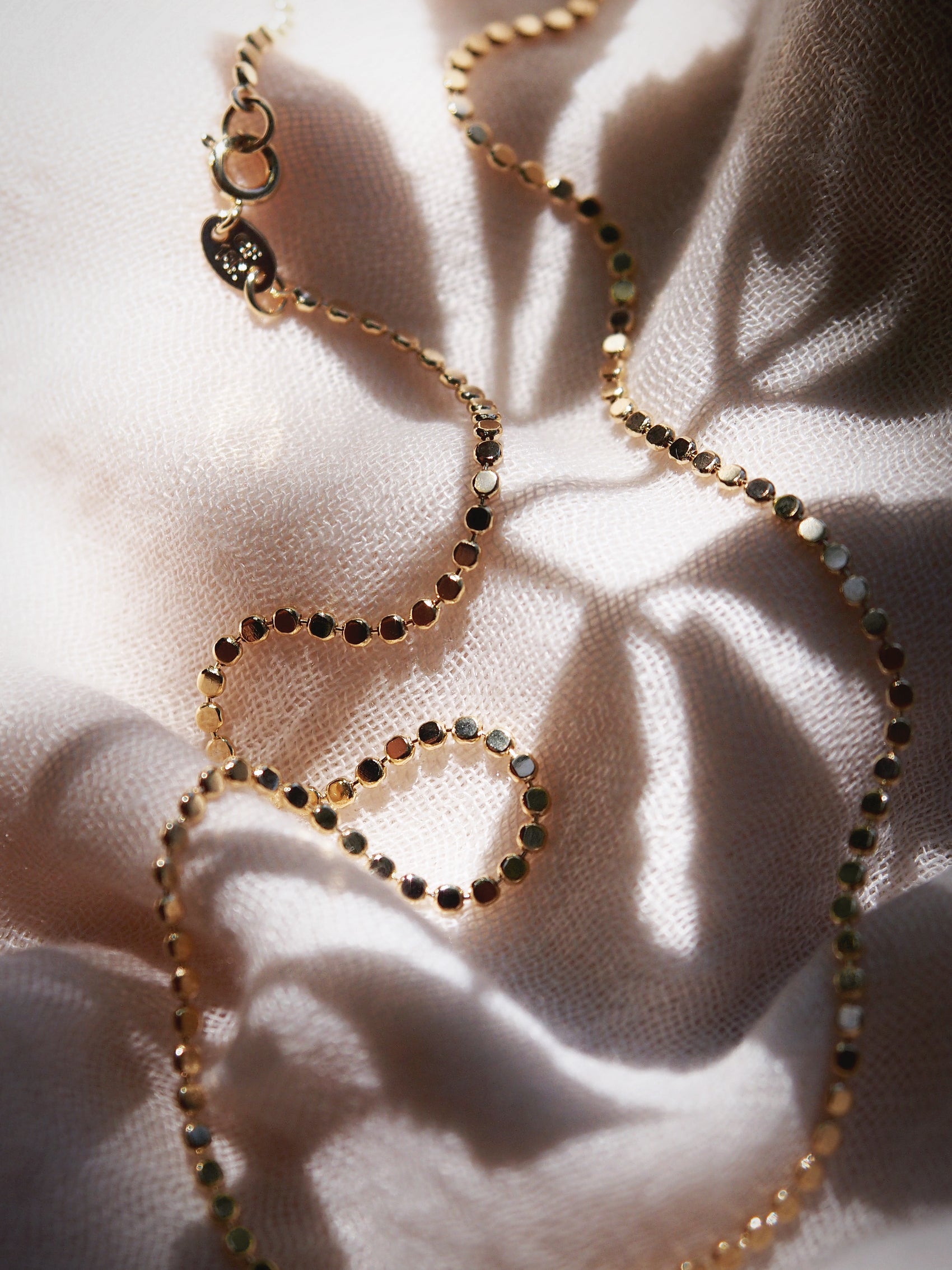 Gold Flat Dot Chain Necklace - Makali'i