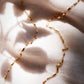Gold Textured Bar Chain Necklace - Keli'i
