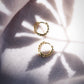 Twisted Small Hoop Earrings - Olina