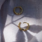 Twisted Small Hoop Earrings - Olina