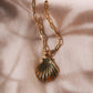 Gold Scallop Shell Necklace - Hoaka