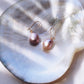 Pink Freshwater Pearl Silver Drop Earrings - Akala