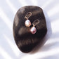 Pink Freshwater Pearl Silver Drop Earrings - Akala