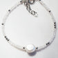 White Pearl and Gemstone Bracelet - Silver Haukea