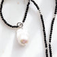 Flameball Baroque Pearl and Gemstone Necklace - Silver Keahi