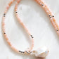 Flameball Baroque Pearl and Gemstone Necklace - Silver Keahi