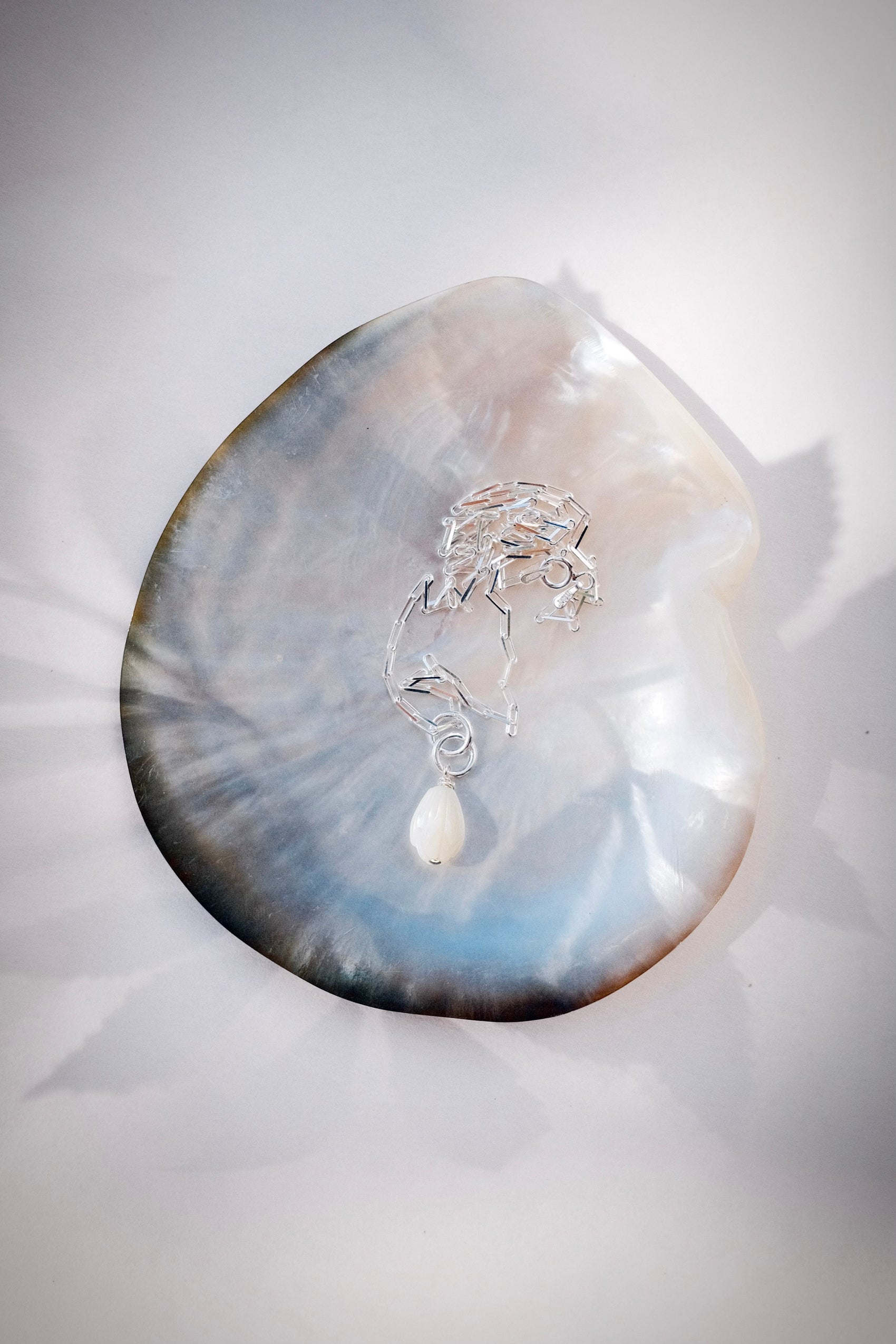 Silver Pikake Chain Necklace - Huali