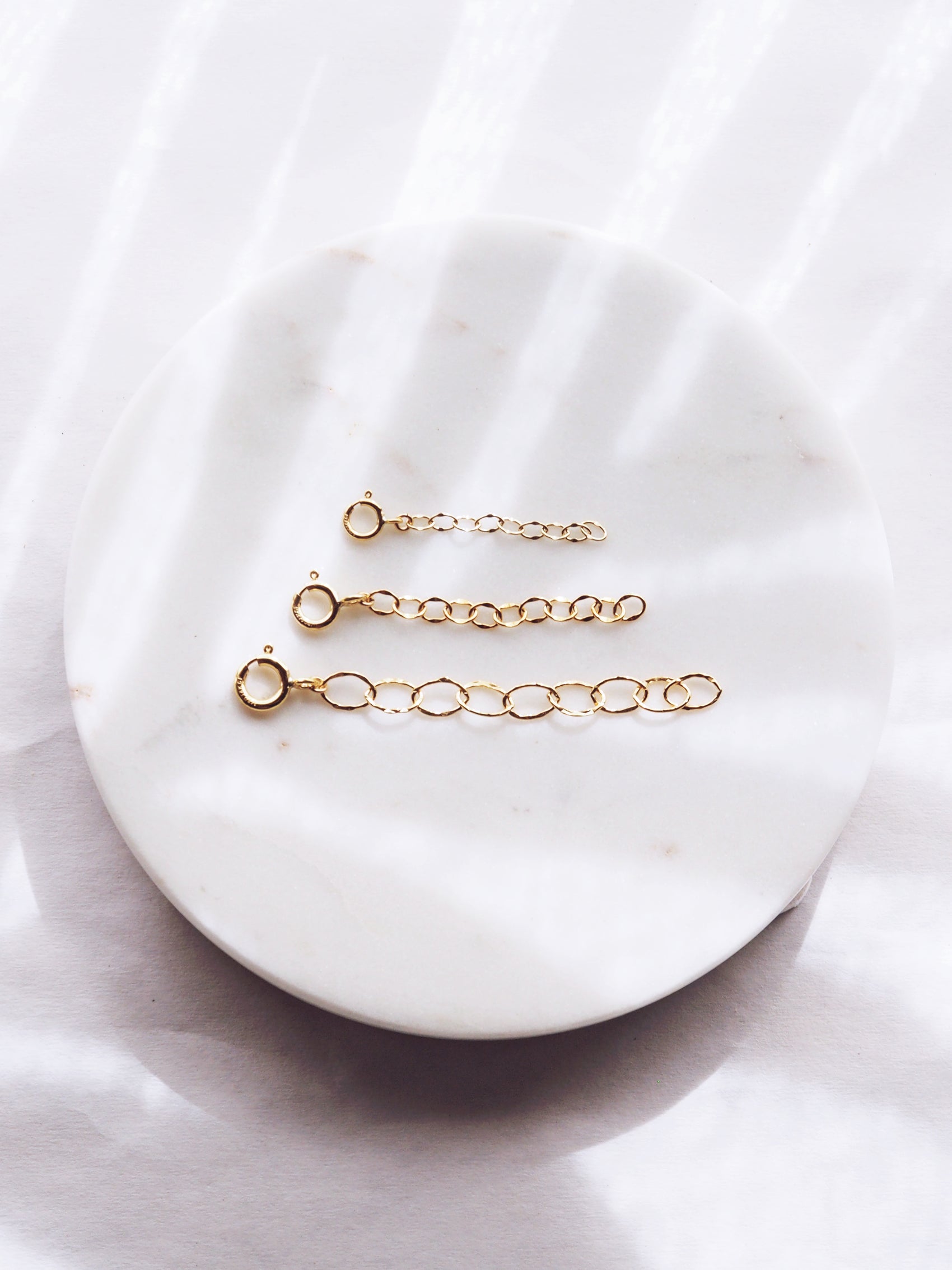 Gold or Silver Extender for Necklaces and Bracelets