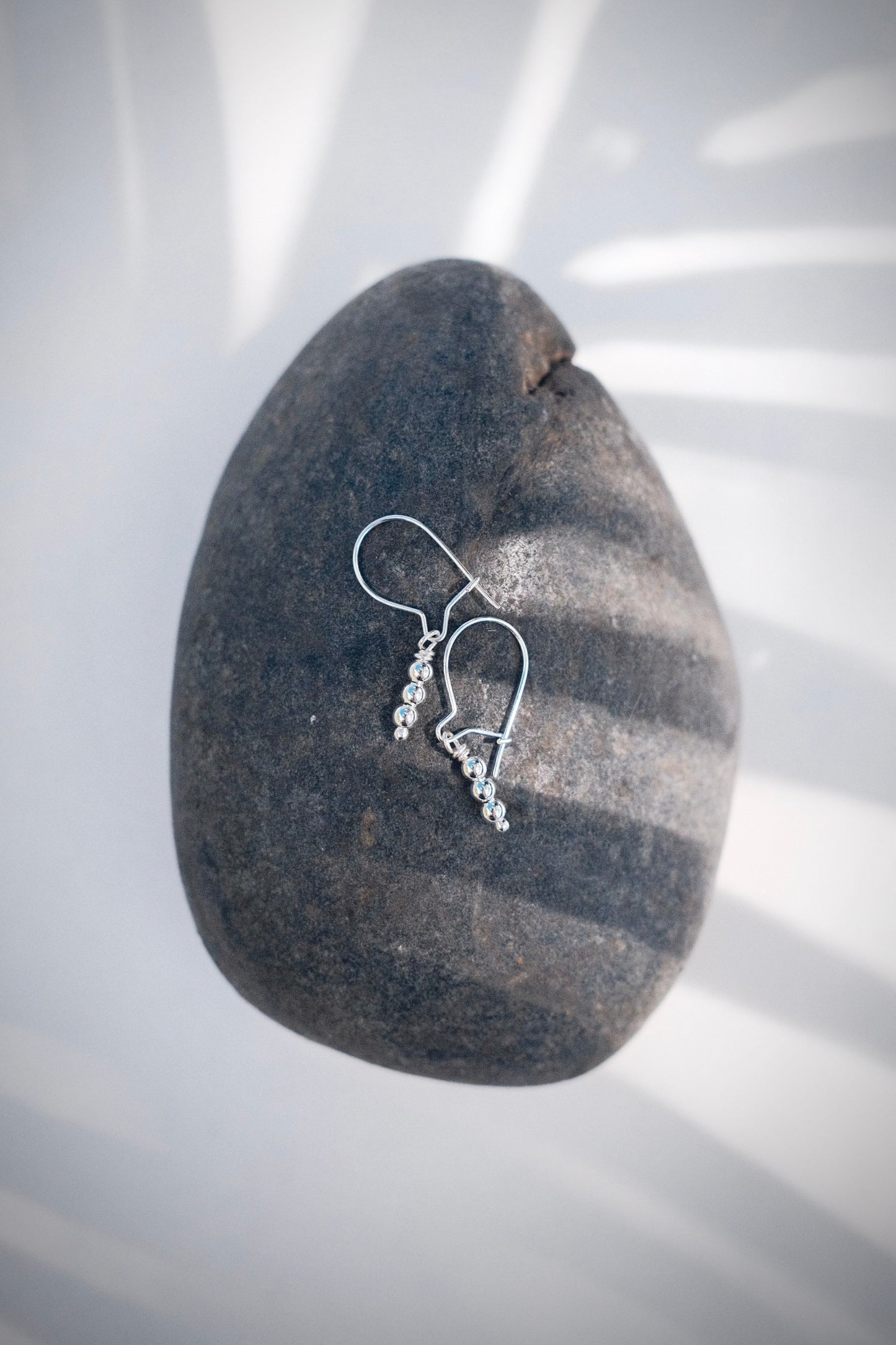 Dainty Silver Drop Earrings - Keilana