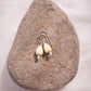 Resin Pikake & Pearl Drop Earrings - Gold or Silver Kupuna