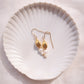 Gold Pikake & Pearl Dangle Earrings - Makamae