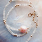 Pink Pearl and Gemstone Necklace - Gold Akala