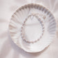 Gray Rice Pearl & Silver Bead Adjustable Bracelet - Silver Āhiahi