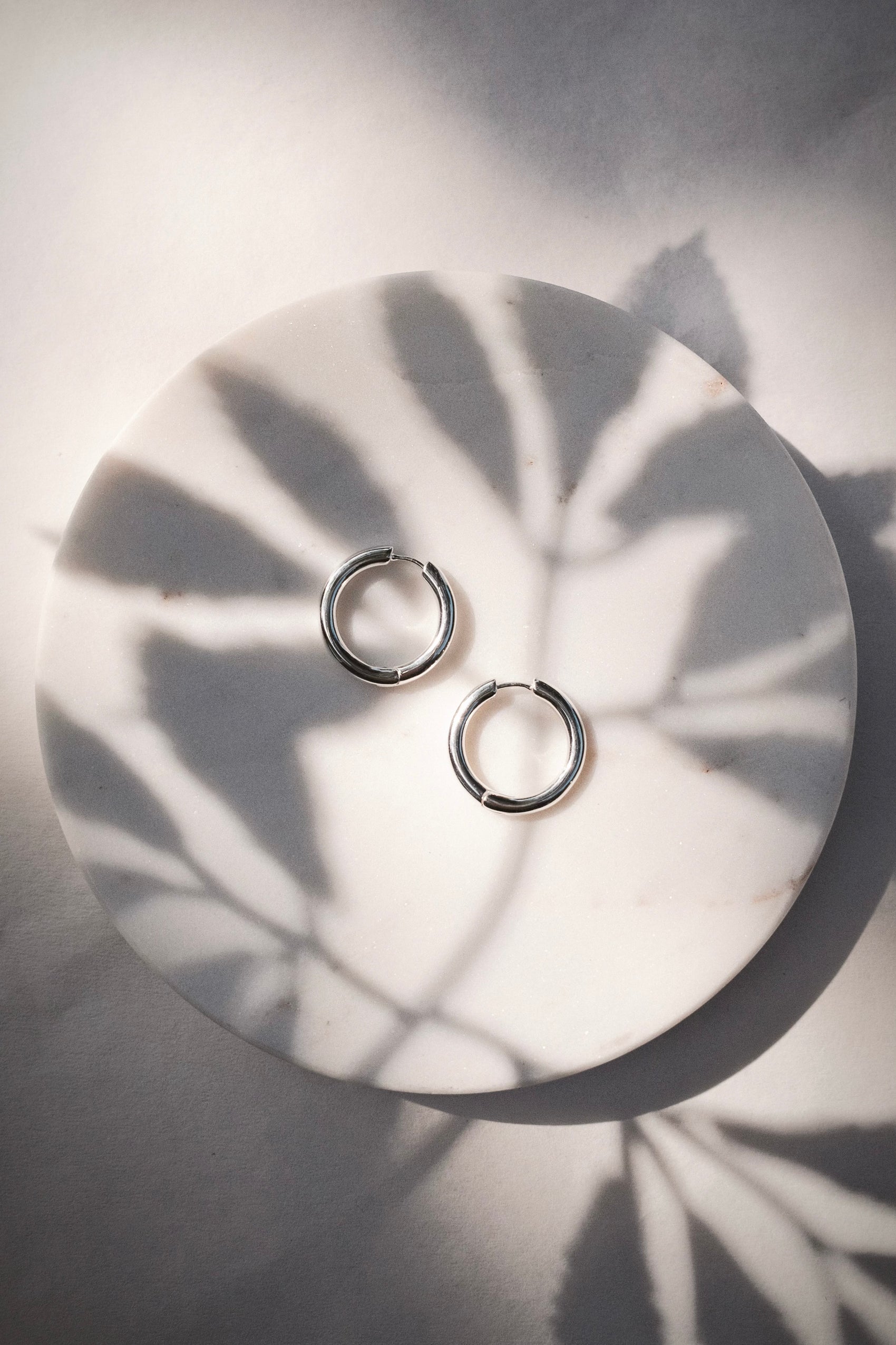 Perfect Medium Silver Huggie Hoop Earrings