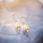 Resin Pikake & Pearl Drop Earrings - Gold or Silver Kupuna
