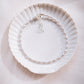 White Rice Pearl & Silver Bead Adjustable Anklet - Silver Keʻokeʻo