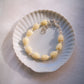 Resin Pikake & Pearl Beaded Bracelet - Gold Kupuna