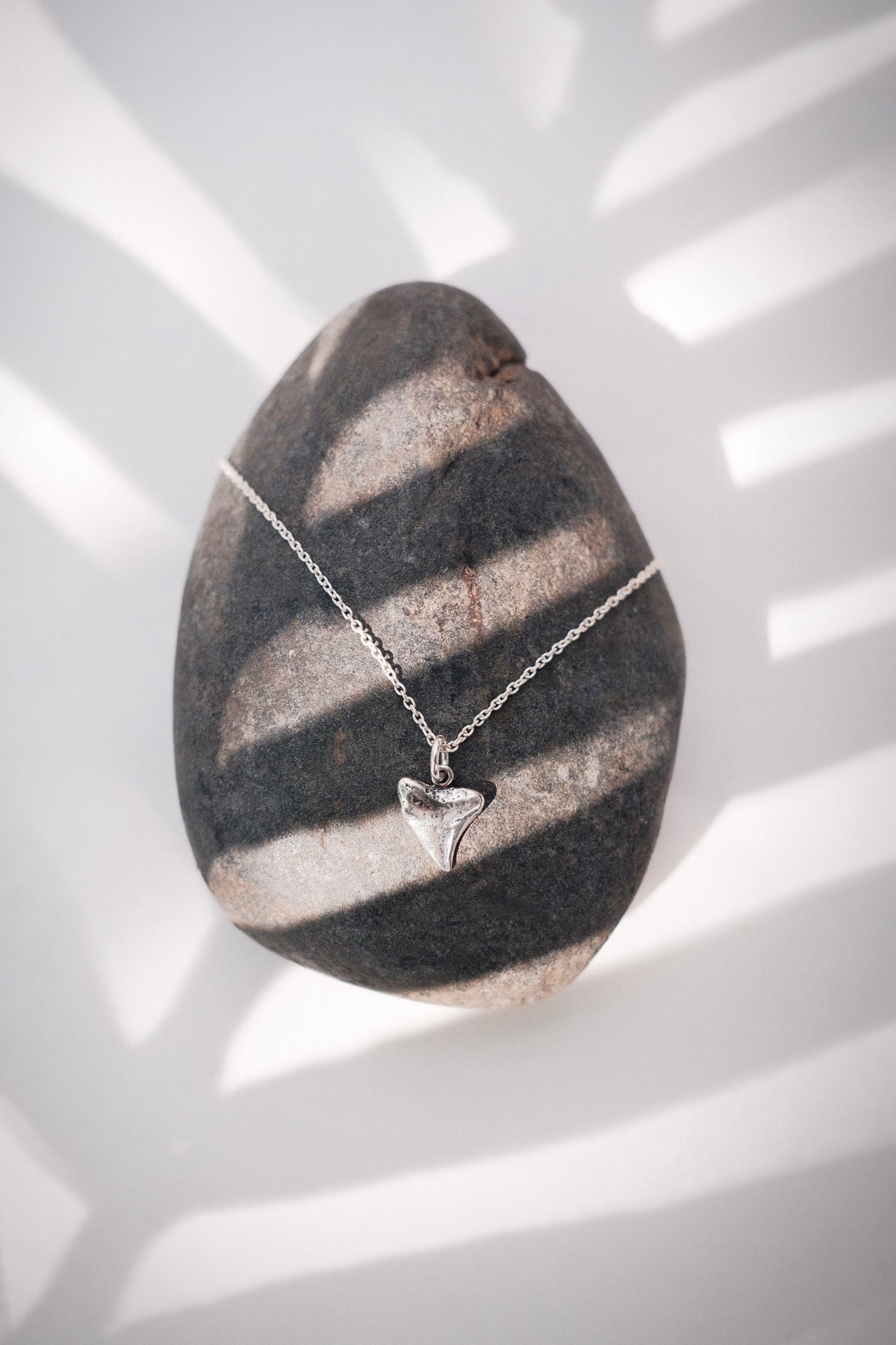 Petite Silver Shark Tooth Necklace - Mano Petite
