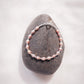 Pink Rice Pearl & Silver Bead Adjustable Bracelet - Silver Liko
