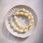 Resin Pikake & Pearl Beaded Bracelet - Gold Kupuna