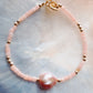 Pink Pearl and Gemstone Bracelet -  Gold Akala