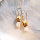 Mother of Pearl & Gold Pikake Dangle Earrings - Lāhela