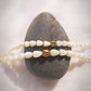 Mother of Pearl & Gold Pikake Beaded Bracelet - Gold Hāweo