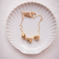 Triple Floating Gold Pikake Charm Necklace - Kālewa