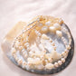 Luminous Pearl & Pikake Beaded Necklace - Gold Heleleʻi