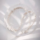 Silver Puka Shell Pearl Bead Necklace - Maka