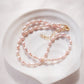 Pink Rice Pearl & Gold Bead Adjustable Necklace - Gold Liko