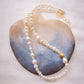 Luxe Baroque Pearl & Gold Pikake Necklace - Makamae