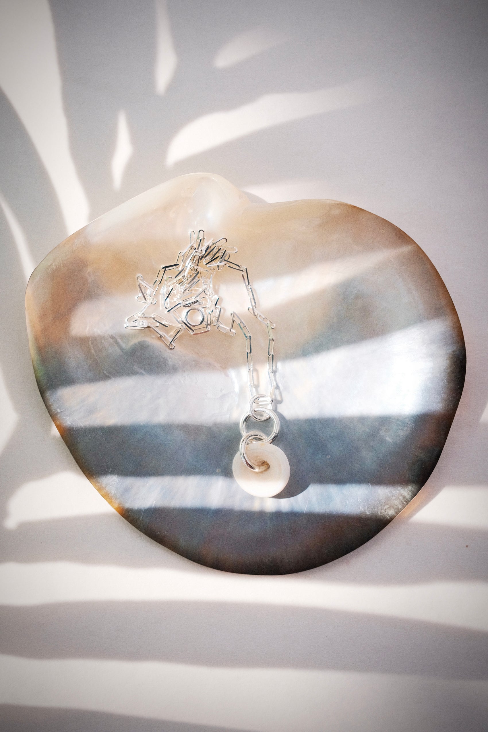 Silver Puka Shell Chain Necklace - Kahale