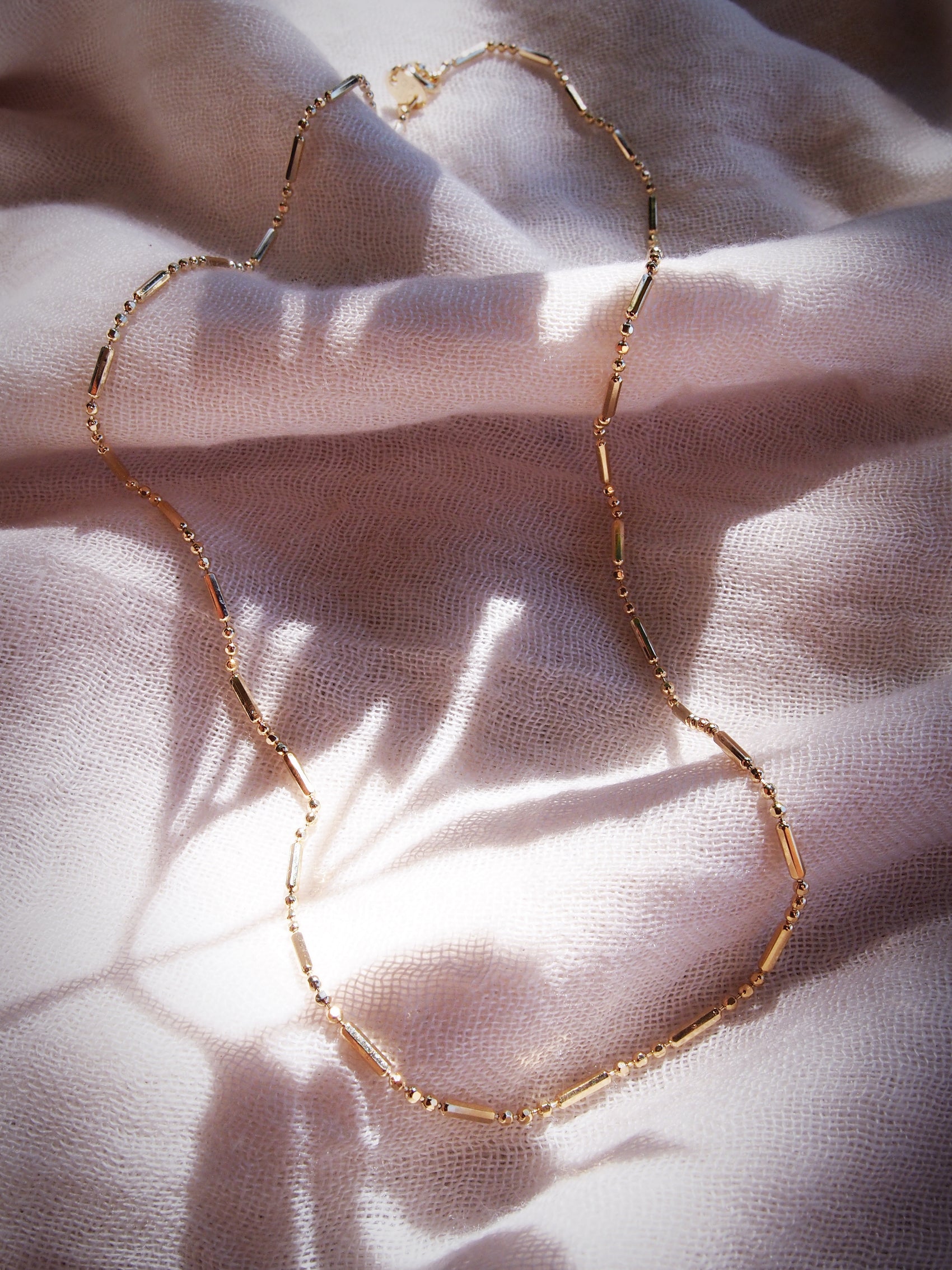 Dot Dash Gold Chain Necklace - Kaulana