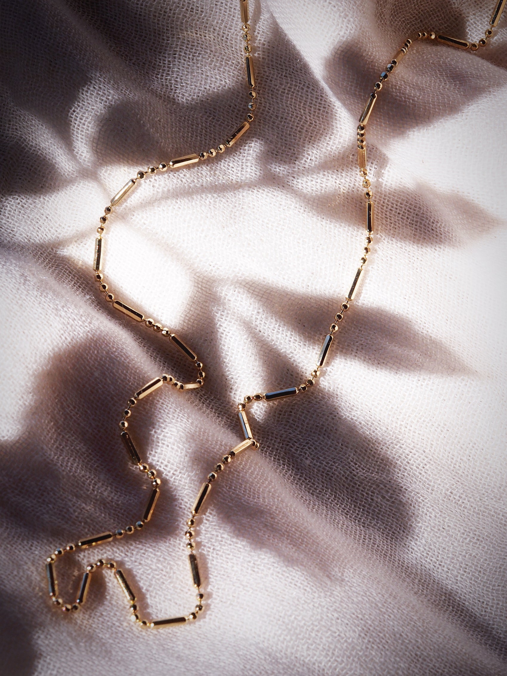 Dot Dash Gold Chain Necklace - Kaulana