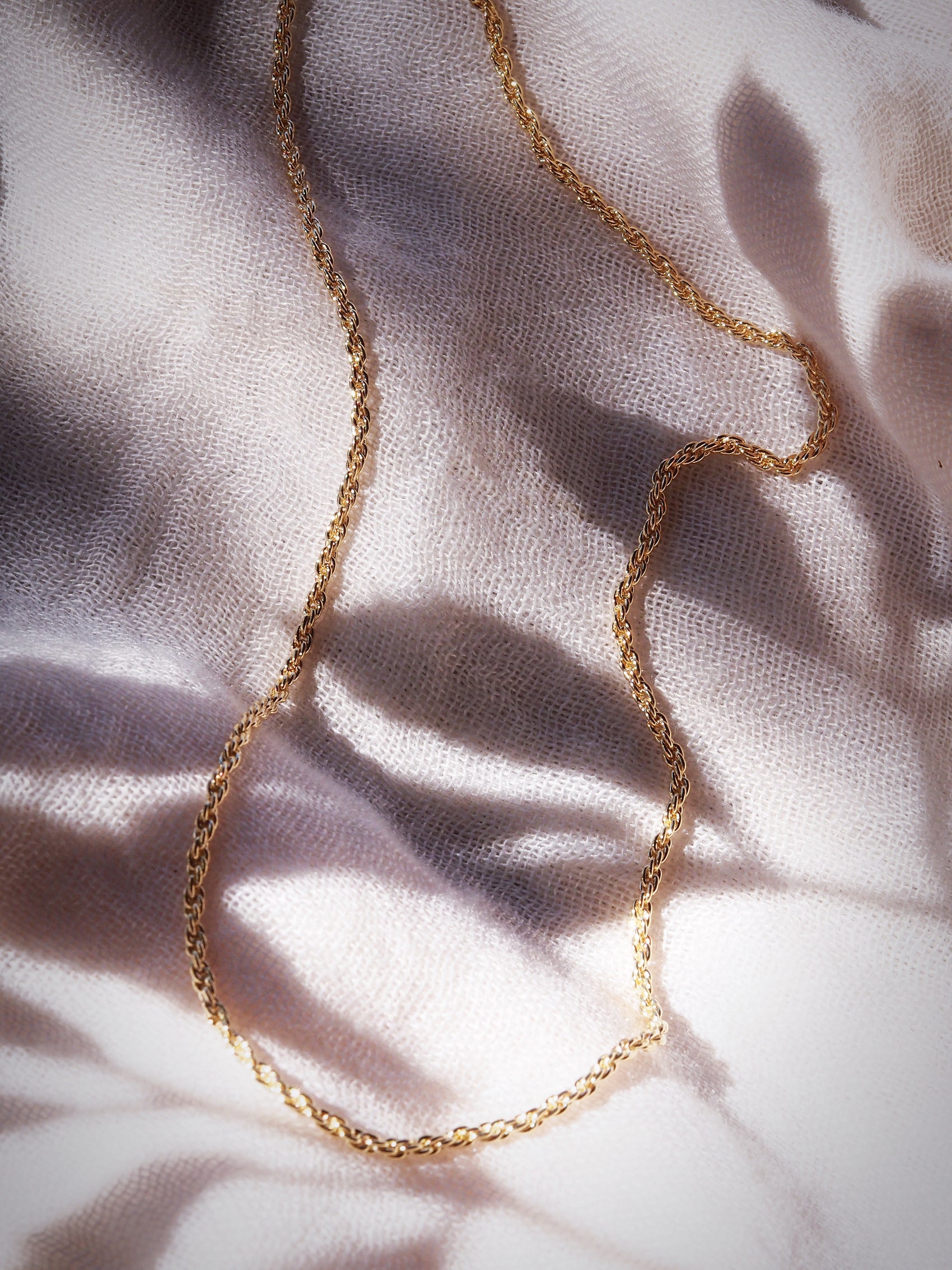 Everyday Dainty Gold Rope Chain Necklace - Lihau
